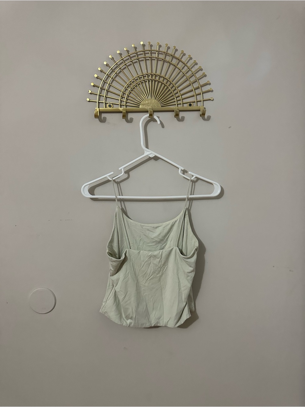 Pink Rose Women's Light Butter Yellow Spaghetti Strap Seamless Cami Top - Picture 2 of 3